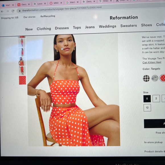 Reformation Polka Dot Set - Picture 3 of 3